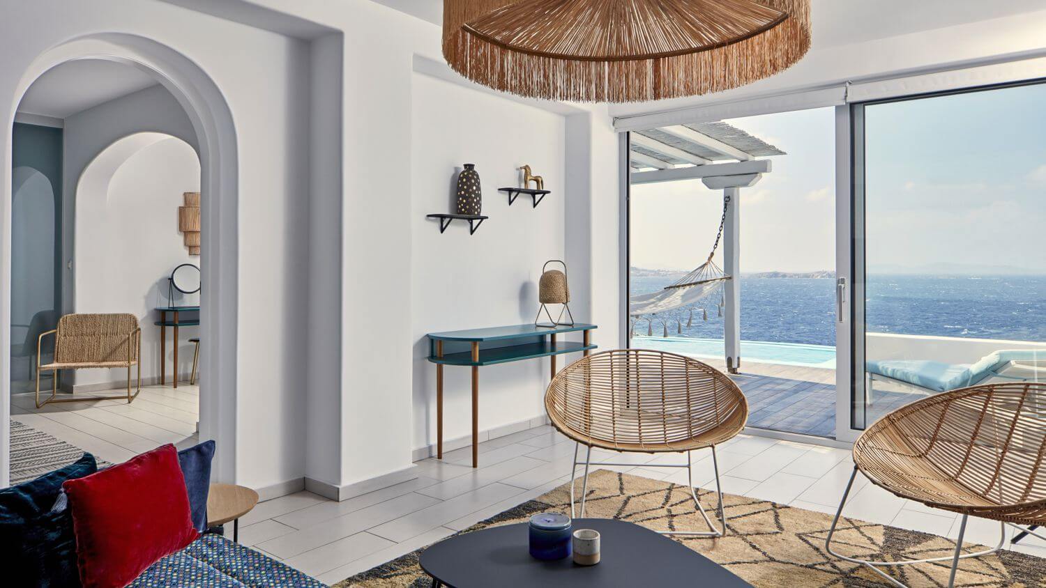 Màu xanh ngọc trong thiết kế nội thất Địa Trung Hải